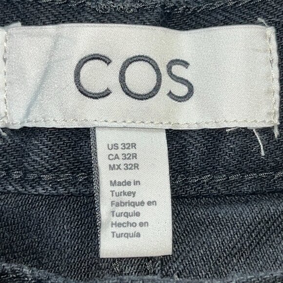COS BARREL JEANS IN WASHED BLACK - 5 POCKET BUTTON FLY - WOMEN'S SIZE 32R - EUC - Picture 6 of 15